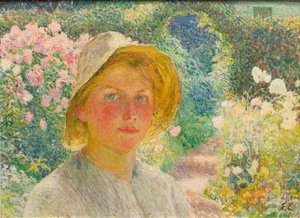 Hija del jardinero de Emile Claus