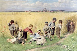El camino a la escuela de Emile Claus