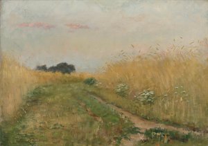 Paisaje de verano - Campo de trigo de Emile Claus