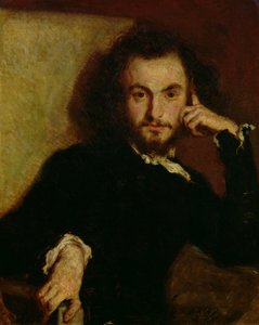Retrato de Charles Baudelaire (1821-67) de Emile Deroy