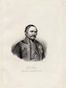 Milo Obrenovic I 1780-1860, Príncipe de Serbia, c.1838 de Emile Desmaisons