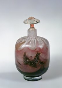 Botella y tapón, c.1900 de Emile Galle