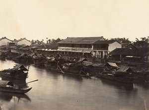 Vista de la Ciudad China Cholen Hoja No. 3, Saigón, Cochinchina, 1866 de Emile Gsell