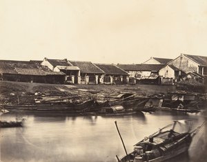 Vista de la ciudad china Cholen, hoja No. 4, 1866 de Emile Gsell