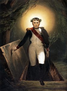 Napoleón dejando su tumba