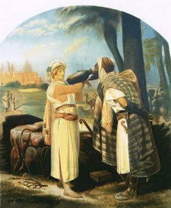 Rebeca da de beber al sirviente