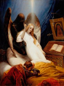 El ángel de la muerte de Emile Jean Horace Vernet