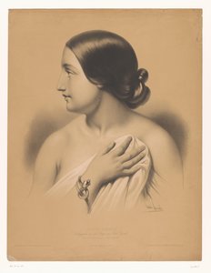 Mujer joven con brazalete se cubre La pudeur (título sobre objeto) Estudios de artistas seleccionados (título de la serie) Etudes choisies (título de la serie sobre el objeto)