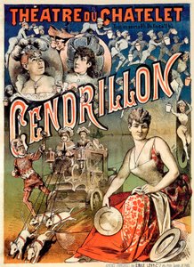 "Cenicienta o la zapatilla maravillosa", teatro du Chatelet, París de Emile Levy