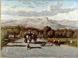 La ruta de Niza a Antibes de Emile Loubon