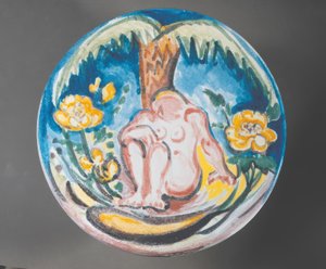 Diseño fauvista de desnudo femenino bajo una palmera de Emile Othon Friesz