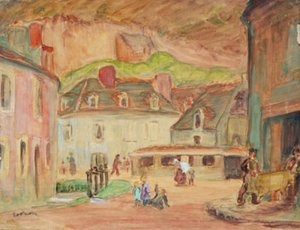 Las curtidurías en Falaise, Normandía de Emile Othon Friesz