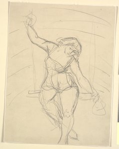 Artista femenina sentada en el trapecio de Emile Othon Friesz