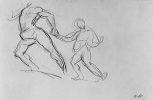 Dos figuras en movimiento