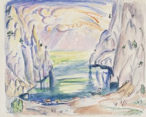 La ensenada en En Vaux, Cassis de Emile Othon Friesz