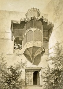 El Cairo: Casa llamada Beyt El-Emyr (un poco deteriorada) de Emile Prisse d