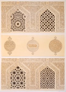 Tekih Cheik Hacen Sadaka, es decir, Mezquita Funeraria o Tumba del Sultán Hassan, El Cairo, siglo XIX de Emile Prisse d