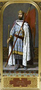 Rey Luis VII de Francia 1120-1180, 1842 de Emile Signol