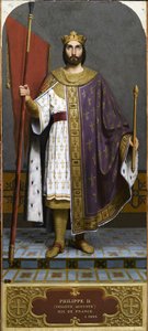 Rey Felipe II de Francia 1165-1223, 1840s de Emile Signol
