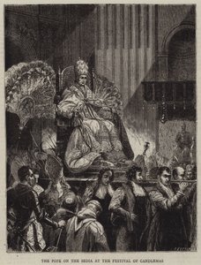 El Papa en la Sedia en el Festival de la Candelaria de Emile Theodore Therond