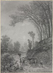 Paisaje con vacas de Émile van Marcke