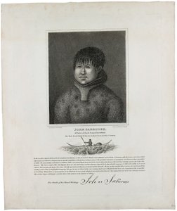 John Sakeouse, un nativo de Jacob Sound, Groenlandia, el primer esquimal conocido en este país, 1816