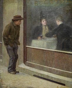 Reflexiones de un hombre hambriento o contrastes sociales, 1894 de Emilio Longoni