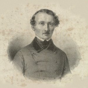 Retrato del compositor Hans Christian Lumbye 1810-1874 de Emilius Ditlev Baerentzen