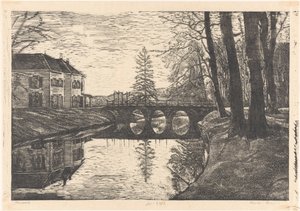 Antiguo Tribunal de Bergen de Emilius Wilhelmus Dehé (signed by artist)