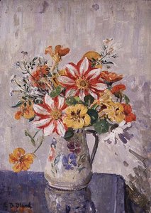 Bodegón con flores en una jarra de Emily Beatrice Bland
