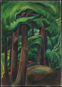 Bosque occidental, c.1931 (óleo sobre lienzo)