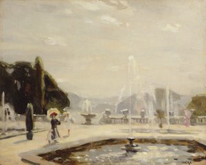 La fuente (óleo sobre lienzo) de Emily G. Court