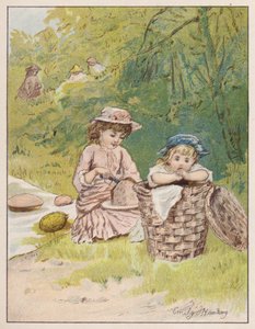El Picnic (litografía en color) de Emily Harding