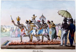 Festival del Fuego, India, mediados del siglo XIX