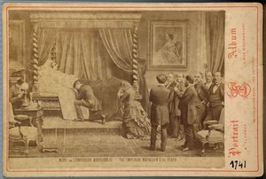 El emperador Napoleón 3 en su lecho de muerte de Emmanuel Flamant