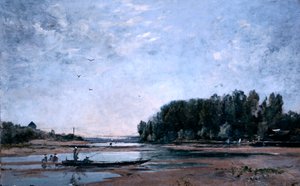 Barcos de pesca en el Loira, 1865 de Emmanuel Lansyer