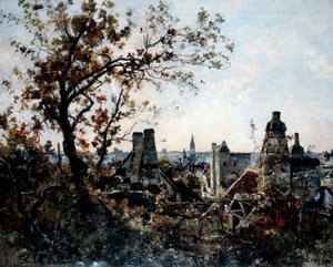 La Torre de Chevalot en la Tarde de Emmanuel Lansyer