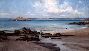 Playa de baño de mujeres, 1876 de Emmanuel Lansyer