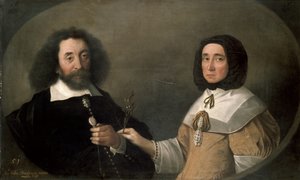 John Tradescant el Joven y Hester, su segunda esposa