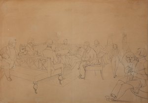 El salón de Avdotya Petrovna Yelagina, 1840s