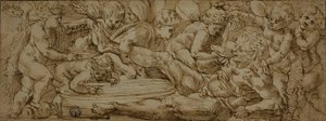 Bacanal con Putti de Enea Salmeggia
