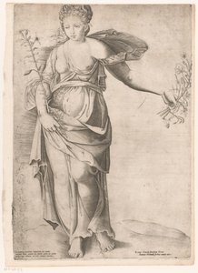flora de proserpina Espejo de la magnificencia romana (título de la serie) de Enea Vico (attributed to)
