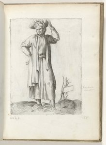 Landman español ca. 1550 La actitud de los comerciantes contemporáneos (título de la serie) de Enea Vico