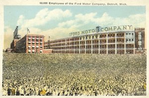 50 000 empleados de la Ford Motor Company, Detroit, Michigan de English Photographer