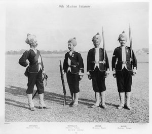 8º Infantería de Madrás, c.1897