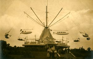 Una "máquina voladora" en el parque de atracciones de Battersea (Inglaterra) de English Photographer