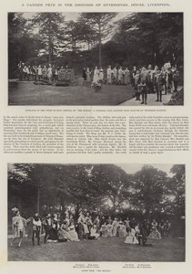 Fiesta en el jardín en los terrenos de Otterspool House, Liverpool de English Photographer