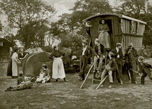 Un campamento gitano en Essex de English Photographer