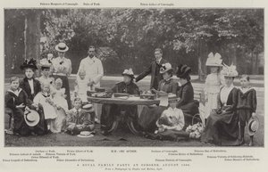 Una Fiesta de la Familia Real en Osborne, Agosto 1898