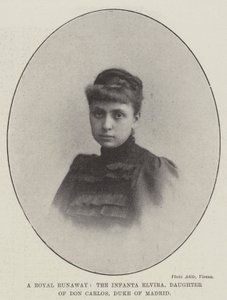 Una Fuga Real, la Infanta Elvira, Hija de Don Carlos, Duque de Madrid de English Photographer